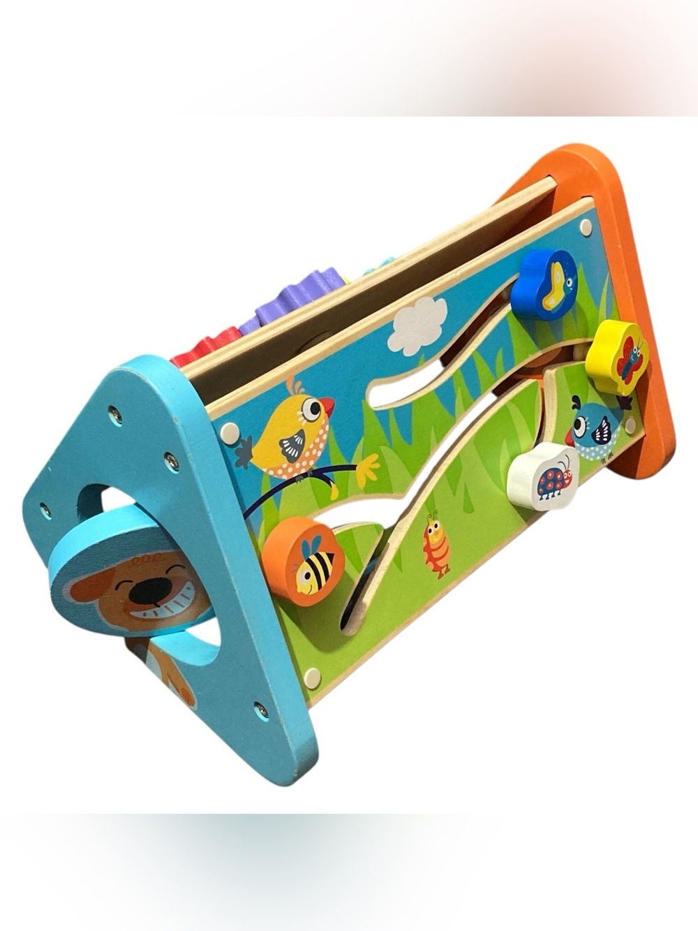 Toys “R” Us Take Along Triangle Wooden Toddler Baby Toy